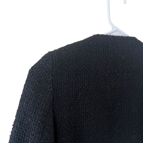 Anine Bing Black Tweed Zip Up Jacket - Picture 4 of 11